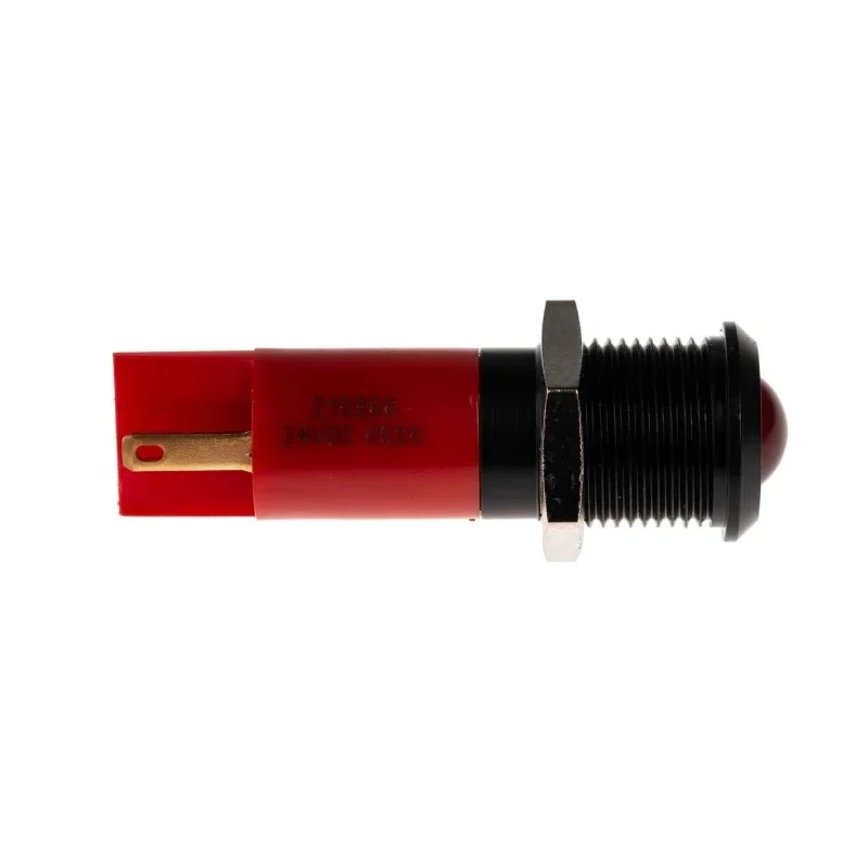 RS PRO Red Panel Mount LED Indicator, 14 mm Mount Hole, 24V DC, 80mcd Luminous Intensity, Solder Tab Termination 210-866