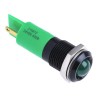 RS PRO Green Panel Mount Indicator 24V DC 20mA Solder Tab Termination Prominent Bezel 210-872