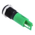 RS PRO Green Panel Mount Indicator 24V DC 20mA Solder Tab Termination Prominent Bezel 210-872