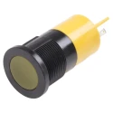 RS PRO Yellow Panel Mount Indicator LED, 24 V AC/DC, 20mA, Solder Tab Termination, Flush Bezel, 22mm Mount Hole 211-487