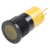 RS PRO Yellow Panel Mount Indicator LED, 24 V AC/DC, 20mA, Solder Tab Termination, Flush Bezel, 22mm Mount Hole 211-487
