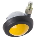 RS PRO Swivel Castor Wheel, 75 kg Load Capacity, 63 mm Diameter Rubber Wheel, Ball Bearing Hub, M10 Stem Thread 211-531