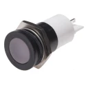 RS PRO White Panel Mount Indicator 24 V AC/DC 20mA Solder Tab Termination Flush Bezel 211-651