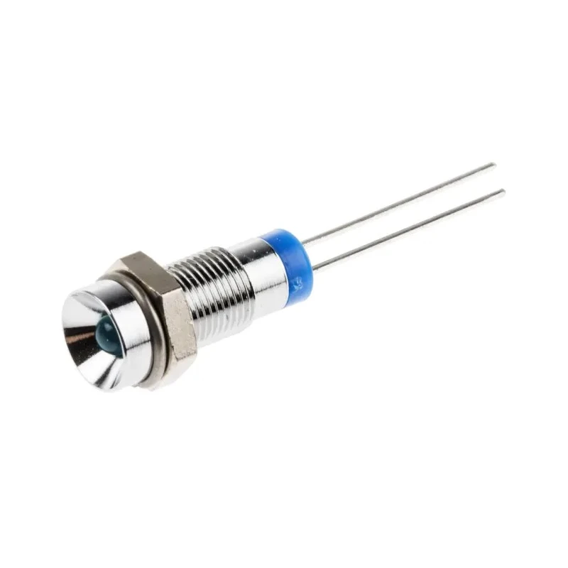 RS PRO Blue Panel Mount Indicator 2V dc 20mA Lead Termination Recessed Bezel 211-803