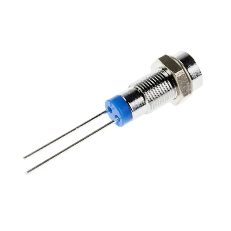 RS PRO Blue Panel Mount Indicator 2V dc 20mA Lead Termination Recessed Bezel 211-803