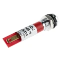RS PRO Red Panel Mount Indicator 12V 20mA Solder Tab Termination IP67 Prominent Bezel 211-904
