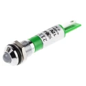 RS PRO Green Panel Mount Indicator 12V, 20mA, Solder Tab Termination, IP67, Prominent Bezel 211-910