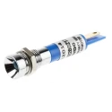 RS PRO Blue Panel Mount Indicator 24V DC 20mA Solder Tab Termination IP67 Recessed 212-014