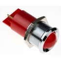 RS PRO Red Panel Mount Indicator, 48V dc 65 V dc 10mA Prominent Bezel 22mm Mount Hole 212-064
