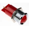 RS PRO Red Panel Mount Indicator, 48V dc 65 V dc 10mA Prominent Bezel 22mm Mount Hole 212-064