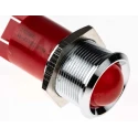 RS PRO Red Panel Mount Indicator, 48V dc 65 V dc 10mA Prominent Bezel 22mm Mount Hole 212-064