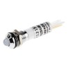 RS PRO White Panel Mount Indicator, 24V DC, 17mA, Solder Tab Termination, IP67, Prominent Bezel 212-159