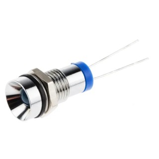 RS PRO Blue Panel Mount Indicator 2V DC 20mA IP67 Recessed Bezel IP67