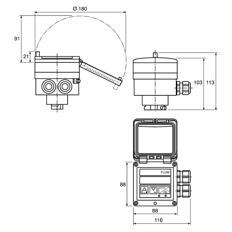 Burkert 8035 Series Compact Flow Controller Totalizer Analogue Pulse Relay Output 50 mm Pipe 30V dc 423918