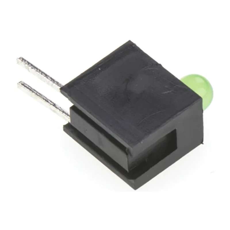 Marl Green Right Angle PCB LED Indicator 3 mm (T-1) 1 LED 2.2 V 113-314-04
