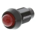 Marl Red Panel Mount Indicator, 1.9V DC, 20mA, Solder Tab Termination, Prominent Bezel, 651-102-04