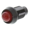 Marl Red Panel Mount Indicator, 1.9V DC, 20mA, Solder Tab Termination, Prominent Bezel, 651-102-04