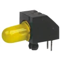 Marl Yellow Right Angle PCB LED Indicator 5 mm (T-1 3/4), 1 LED, 2.1 V 125-511-04