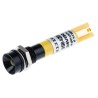 RS PRO Yellow Panel Mount Indicator 24V DC 17mA Solder Tab Termination IP67 Recessed 212-165
