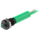 RS PRO Green Panel Mount Indicator 24V DC, 17mA, Solder Lug Termination, IP67, Prominent Bezel 212-200