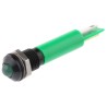 RS PRO Green Panel Mount Indicator 24V DC, 17mA, Solder Lug Termination, IP67, Prominent Bezel 212-200