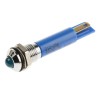 RS PRO Blue Panel Mount Indicator, 24V DC, 17mA, Solder Tab Termination, Silver Prominent Bezel, IP67 212-250