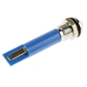 RS PRO Blue Panel Mount Indicator, 24V DC, 17mA, Solder Tab Termination, Silver Prominent Bezel, IP67 212-250