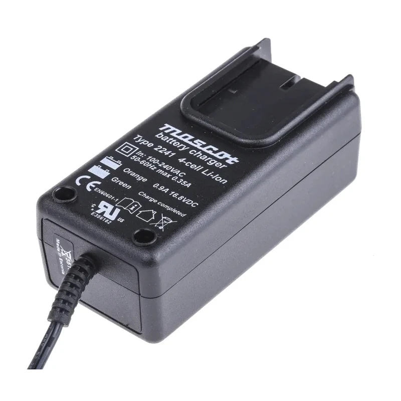 Mascot Lithium-ion Battery Pack Charger 1.3 A Charge Current, AUS UK US EU Plug, 4 Cells 2241 LI 4 ELEMENTS