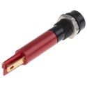 RS PRO Red Panel Mount Indicator 24 V AC/DC 20mA Solder Tab Termination IP67 Recessed 212-402