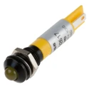 RS PRO Yellow Panel Mount Indicator 12V 17mA Solder Tab IP67 Prominent Bezel 212-468