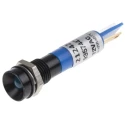 RS PRO Blue Panel Mount Indicator 12V 17mA Solder Tab IP67 Recessed 212-424