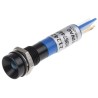 RS PRO Blue Panel Mount Indicator 12V 17mA Solder Tab IP67 Recessed 212-424
