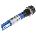 RS PRO Blue Panel Mount Indicator 12V 17mA Solder Tab IP67 Recessed 212-424