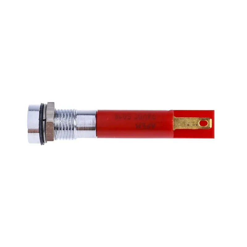 RS PRO Red Panel Mount Indicator 24V dc 20mA Solder Tab Termination IP67 Recessed 212-474