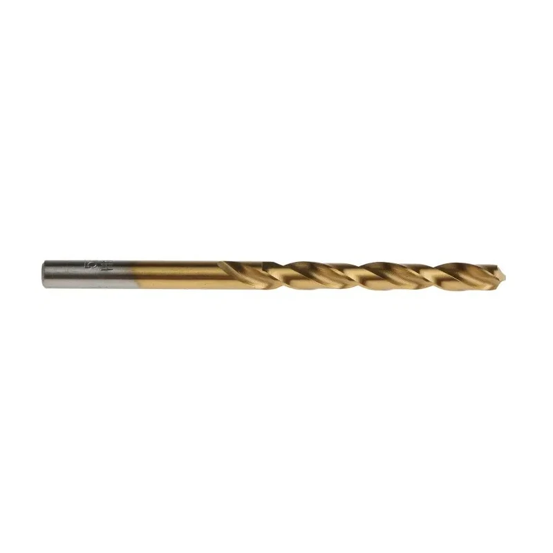 RS PRO High Speed Steel (HSS) Spiral Jobber Drill Bit Tin Coated 5.3 mm Shank 86 mm Overall Length 118° Point Angle 213-174