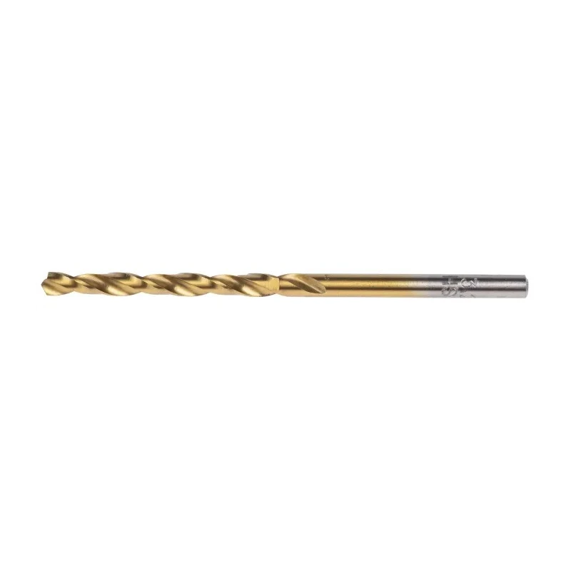 RS PRO High-Speed Steel Titanium Nitride Coated Jobber Drill Bit 3.2mm Shank Size, 65mm Overall Length, 118° Point 213-405