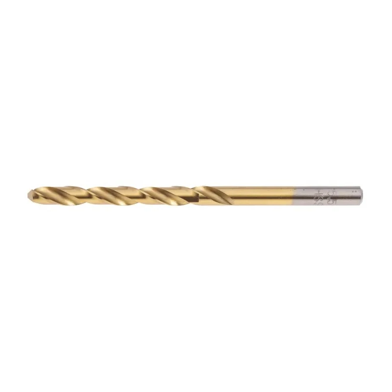 RS PRO High-Speed Steel Jobber Drill Bit Titanium Nitride Coated 93mm Overall Length 5.5mm Shank Size 10 Pieces 213-281