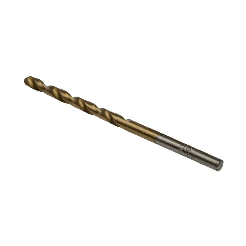 RS PRO Titanium Nitride Coated HSS Jobber Drill Bit Set 3.3mm Shank Size 65mm Overall Length, 10 Pieces 213-398