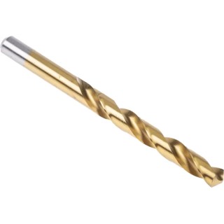 RS PRO High-Speed Steel Titanium Nitride Coated Jobber Drill Bit, 151mm Length, 12mm Shank Size, 5 Pieces 213-534