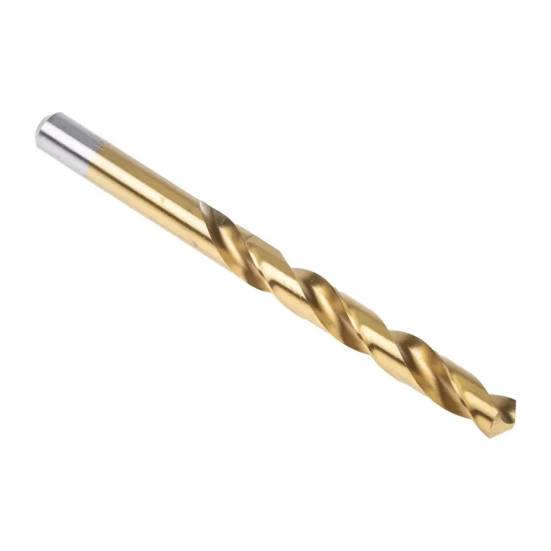 RS PRO High-Speed Steel Titanium Nitride Coated Jobber Drill Bit, 151mm Length, 12mm Shank Size, 5 Pieces 213-534
