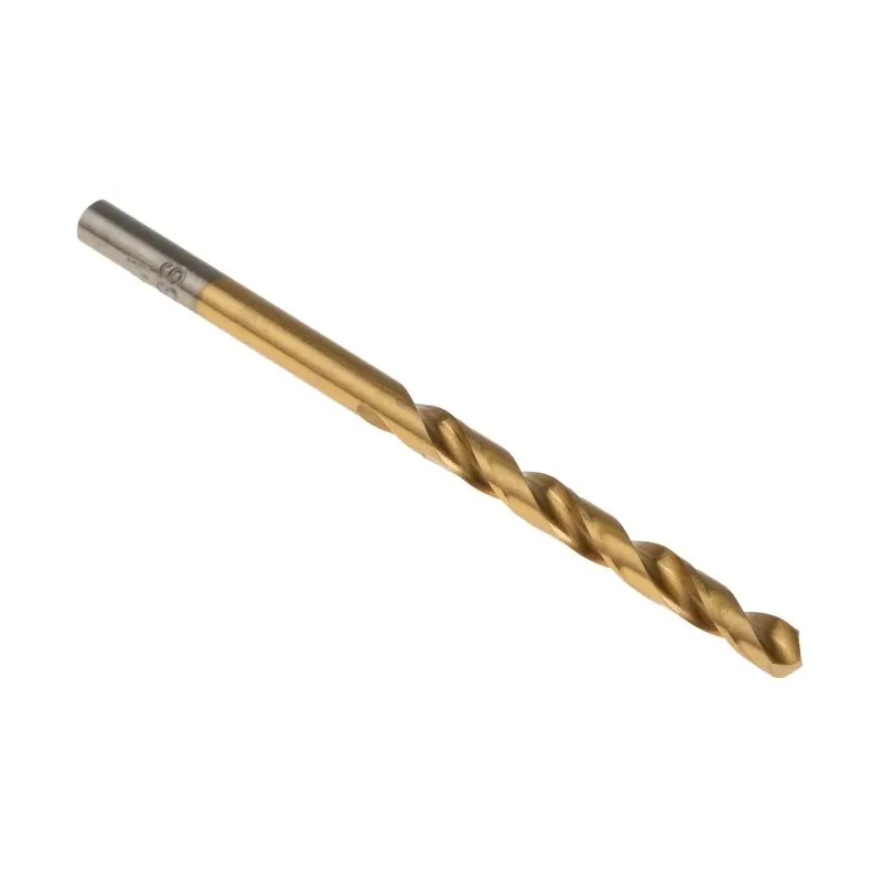 RS PRO HSS Titanium Nitride Coated Jobber Drill Bit 4.1mm Shank, 75mm Overall Length, 10 Pieces 213-770