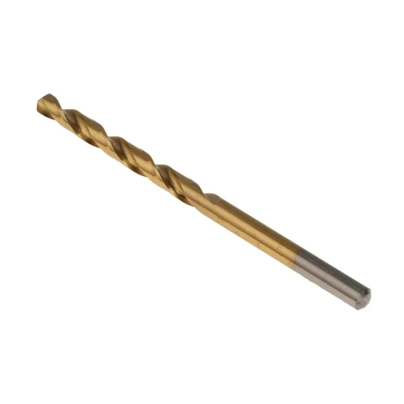 RS PRO HSS Titanium Nitride Coated Jobber Drill Bit 4.1mm Shank, 75mm Overall Length, 10 Pieces 213-770