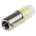RS PRO Yellow Indicator Lamp Multichip, 24V DC, BA9 Base, 11 mm Diameter 212-339