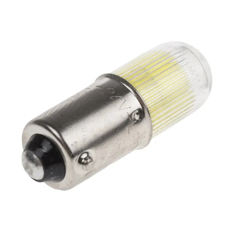 RS PRO Yellow Indicator Lamp Multichip, 24V DC, BA9 Base, 11 mm Diameter 212-339