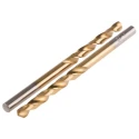 RS PRO HSS Jobber Drill Bits, TiN Coated, 80mm Overall Length, 4.7mm Drill Bit Size, 10 Pcs, Right Cutting 214-161