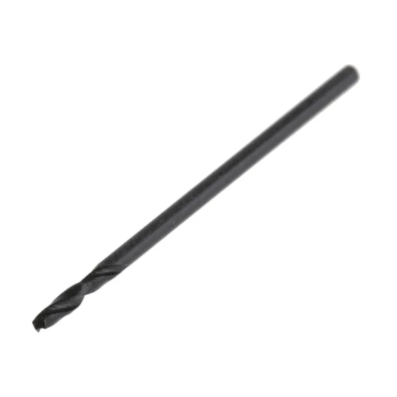 RS PRO HSS Drill Bit, 26mm Overall Length, 1mm Shank Size, Plain Shank, Helical 2-Flute Design, 10 Pieces 214-767
