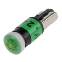 RS PRO Green Indicator Lamp Multichip, 24 V AC/DC, Wedge Base, 5.46 mm Diameter 212-294
