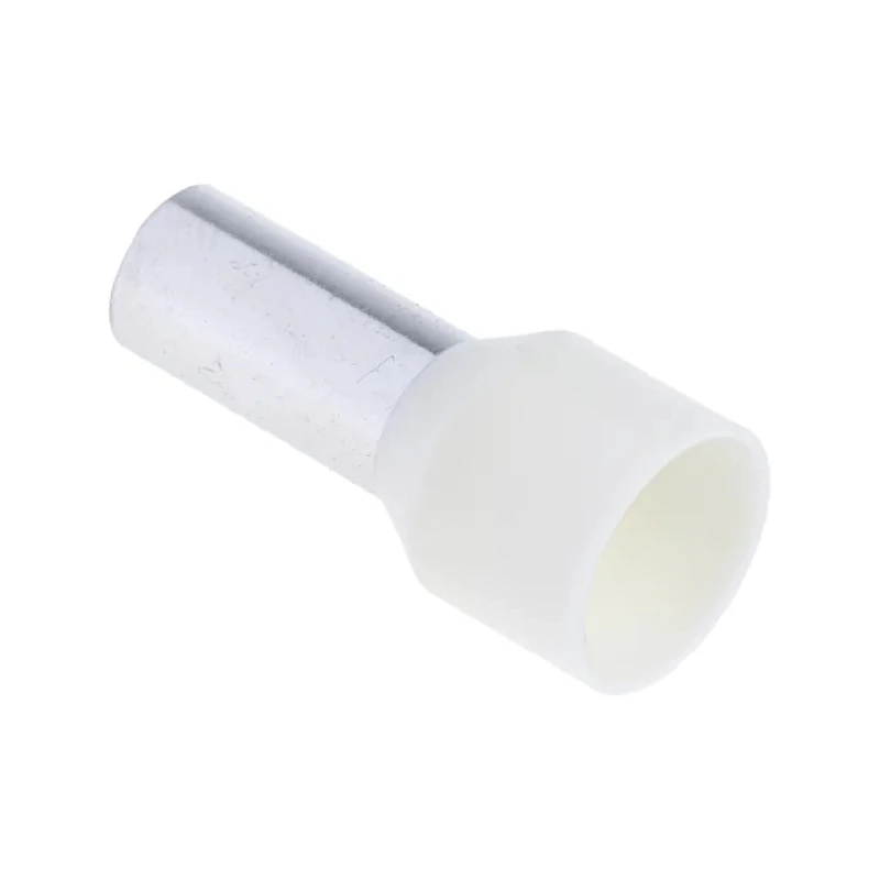 RS PRO Insulated Crimp Bootlace Ferrule 12 mm Pin Length 6.2 mm Pin Diameter Ivory 16.0mm² Wire Size 250-3488