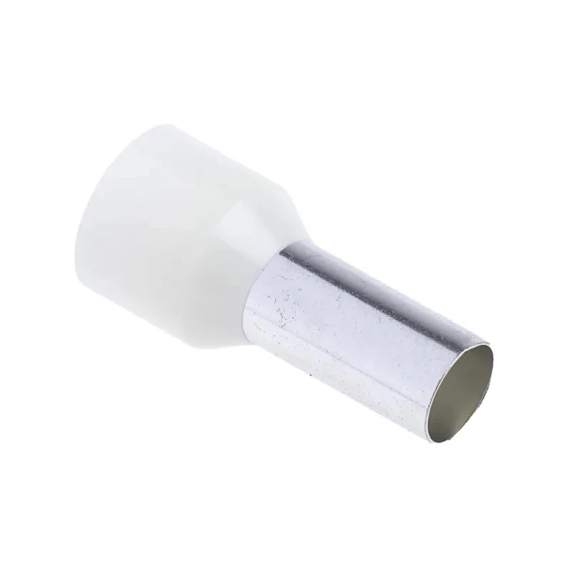 RS PRO Insulated Crimp Bootlace Ferrule 12 mm Pin Length 6.2 mm Pin Diameter Ivory 16.0mm² Wire Size 250-3488