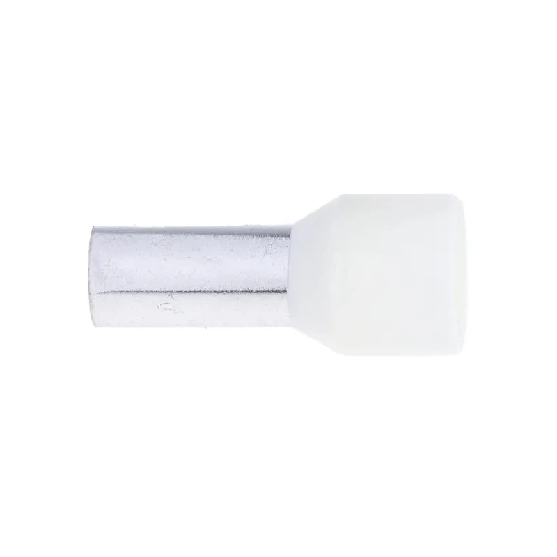 RS PRO Insulated Crimp Bootlace Ferrule 12 mm Pin Length 6.2 mm Pin Diameter Ivory 16.0mm² Wire Size 250-3488
